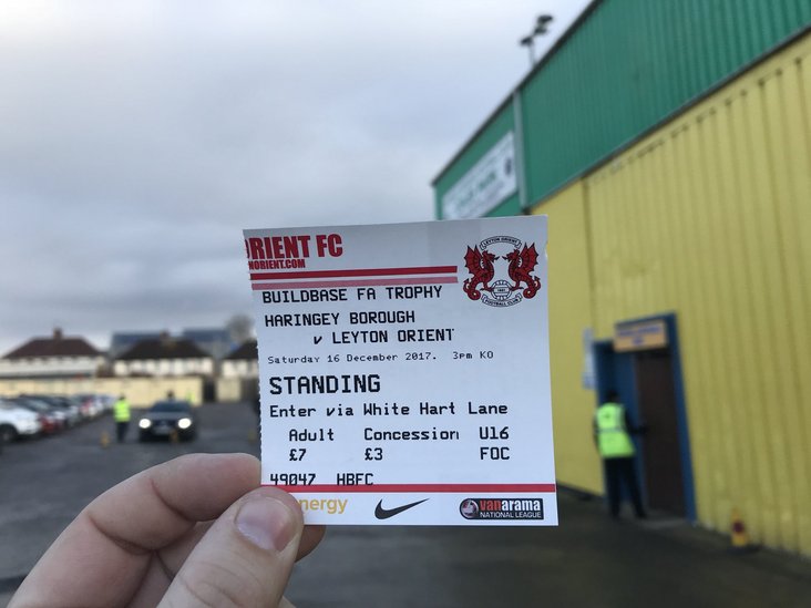 A much prized match ticket!