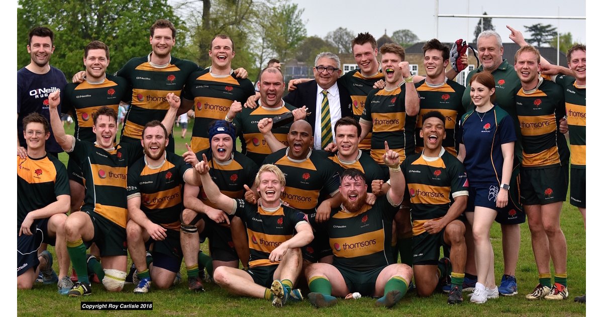 Barnes RFC Champions!Nat 3 League Winning Squad. Copyright Roy Carlisle ...
